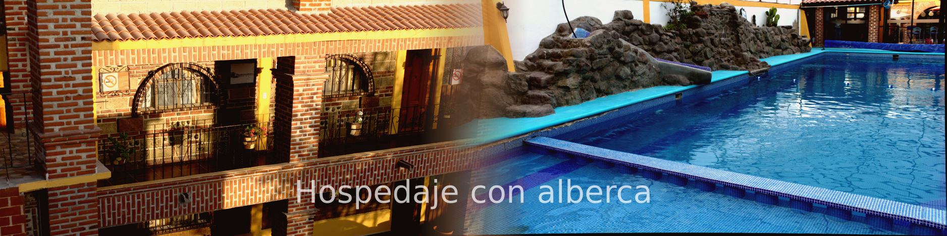 Habitaciones con alberca